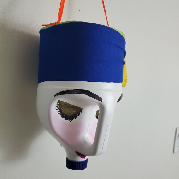 Artisan Handmade Upcycled Garden Planter Pot Recycled Plastic Bottle - Picture 3 of 4